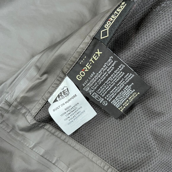 REI Co-op Teris GTX Rain Jacket Womens 2X Blue Zip GORE-TEX Waterproof Hiking - Picture 4 of 14